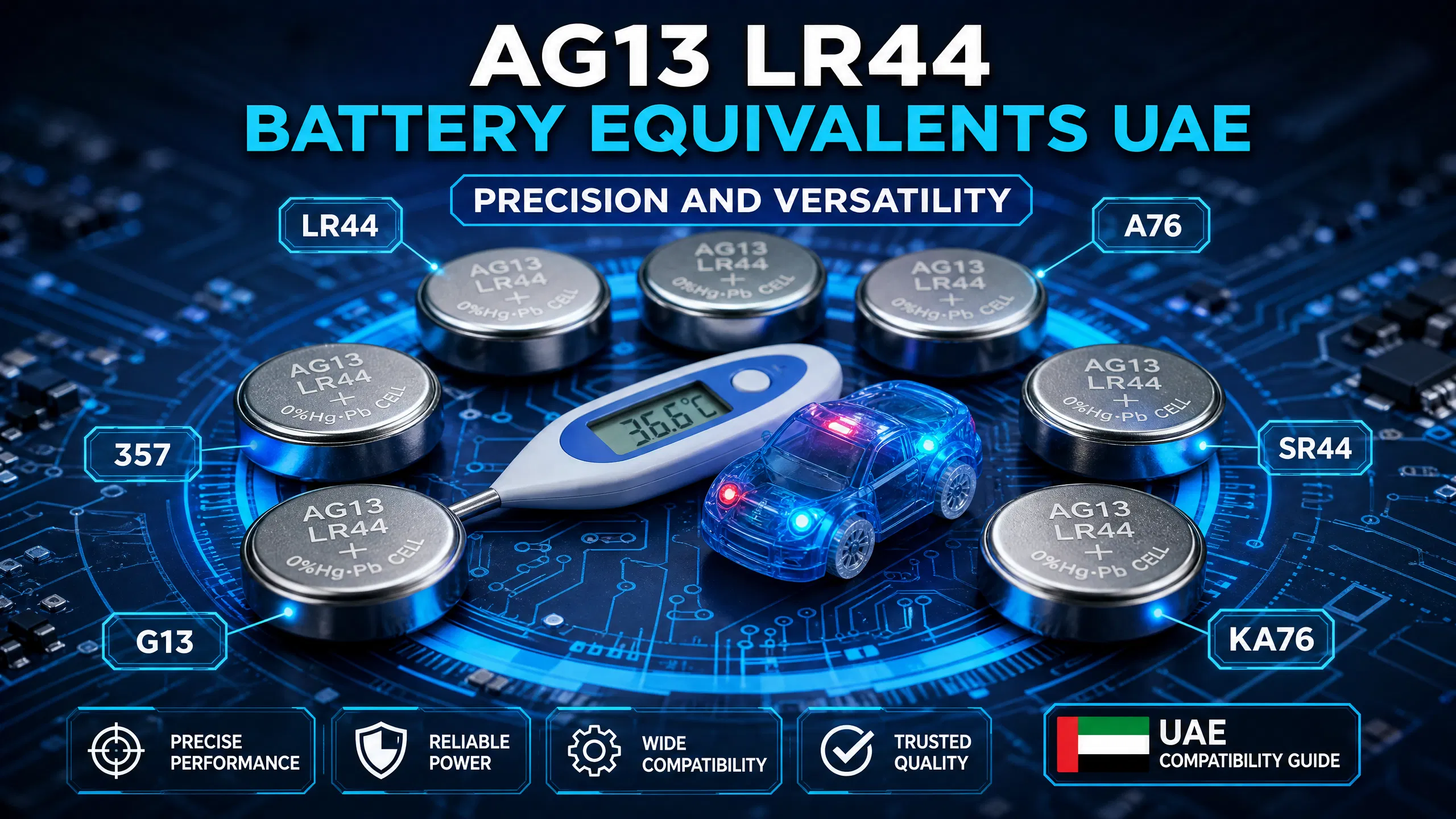 AG13 (LR44) Button Cells: Small Power for Big Responsibilities in the UAE